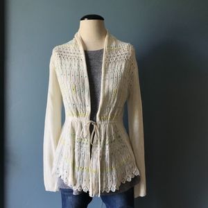 Anthropologie/Moth Cream Cardigan